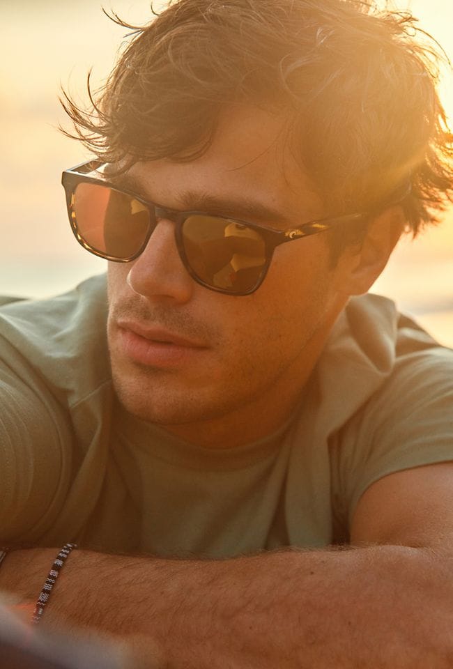 Lunettes De Soleil Costa Del Mar RINCON II - Verre Polarisé Miroir Or, Monture Noir Mat, Bio-Résine, Neuves Avec Étiquettes