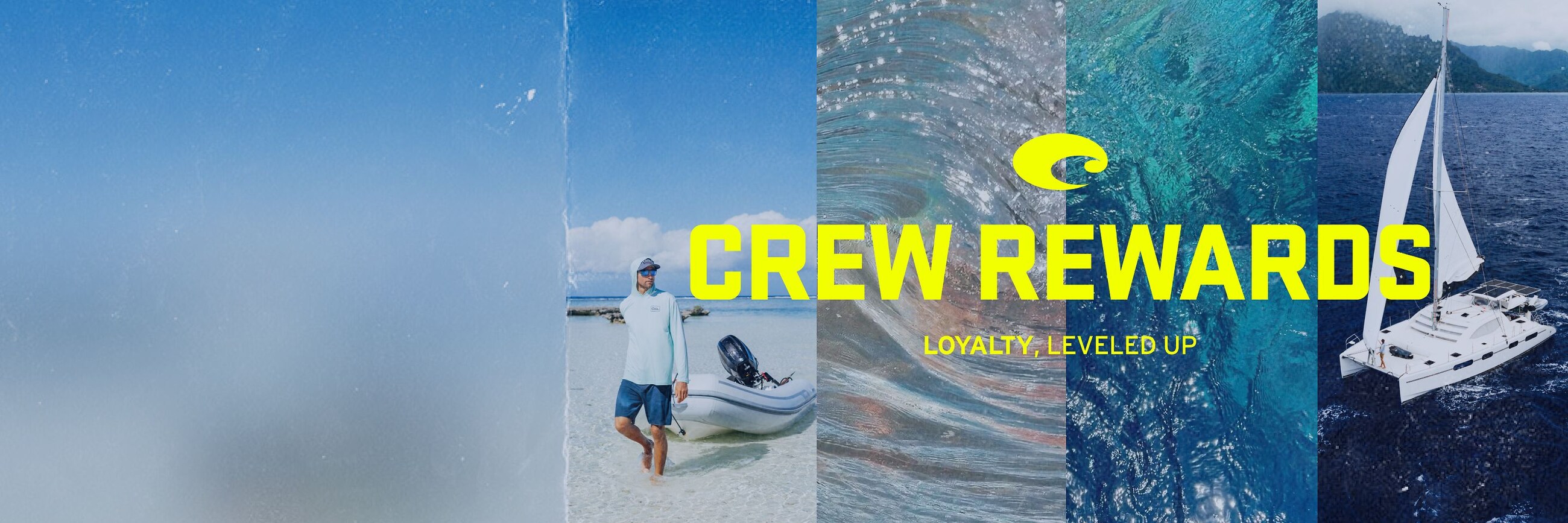 ADHÉREZ AU PROGRAMME CREW REWARDS-Vous voulez un accès anticipé aux nouvelles collections Costa, des récompenses et des avantages exclusifs? Adhérez à notre programme Crew Rewards pour profiter d’offres réservées aux membres. 