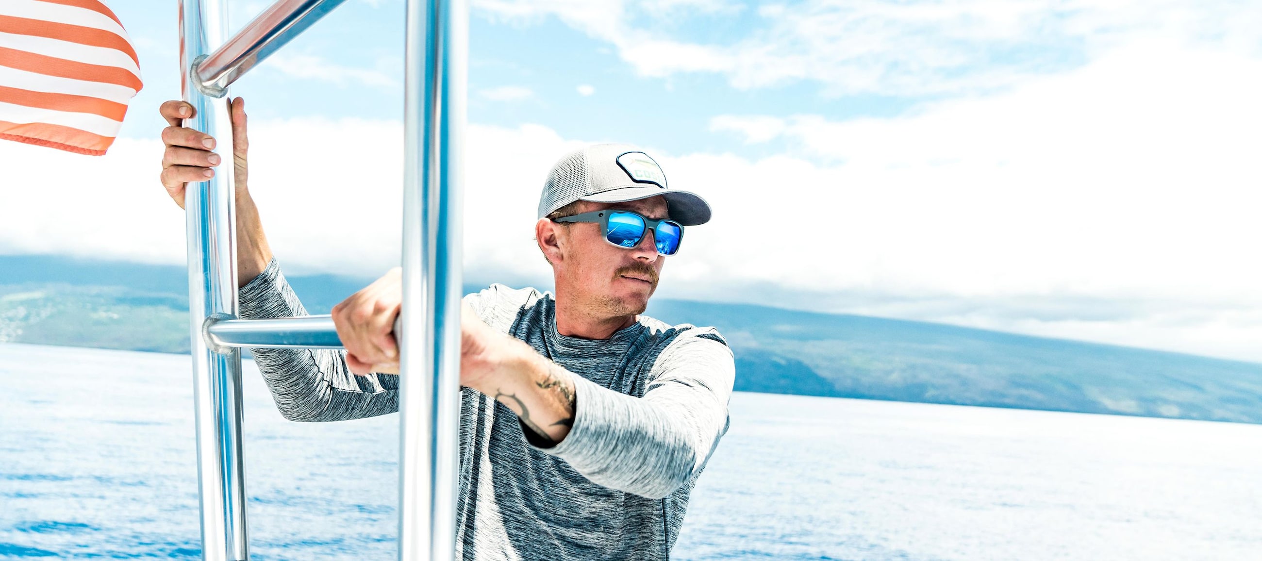 Lead with performance-costa blue mirror lenses-This Memorial Day, gear up with Costa’s most trusted lens color, built to reduce harsh glare and sharpen your view in open-water conditions.