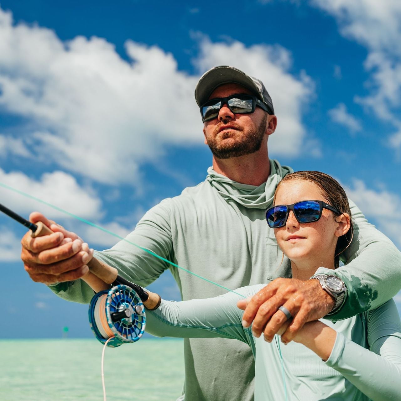 START AT THE VISE-Like many family stories, it starts at the kitchen table, not on a skiff. Brandon coaches his daughter through her first tarpon fly, while everyone is huddled around the recent mini lobster catches for the day. Homemade mini lobster topped pizza is on the menu, a Keys delicacy perfected by Amber, Brandon’s wife. Brandon and Jared Cyr are seventh-generation Keys anglers and guides. For their family, fishing was never a hobby. It was the business, the calendar and the dinner conversation. Now it’s the thing they’re teaching their own kids to hold onto.