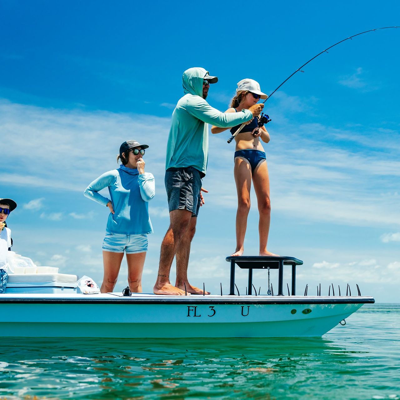 CASTING FROM THE DOCK BOX-“My dad’s been a fishing guide my entire life,” Brandon Cyr says. “There wasn’t any part of our day that fishing wasn’t involved.” On slow days the family sat at the marina trying to book trips. The boys helped in their own way. One would climb on the dock box, cast an imaginary line at passing cars and reel them in so the driver would stop and talk to his dad. They still wonder how many charters that act landed. The bigger lesson came off the clock. Vacations weren’t about new toys. They were about time on the water, diving and fishing together. “Time is more important than money,” he says. “Everything else is just stuff.”