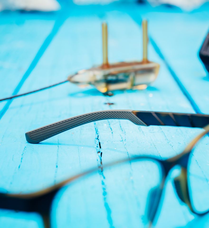 COMFORTABLY LIGHT-An Ultrathin Bio-Resin™ nylon frame material perfect for use on & off the water.