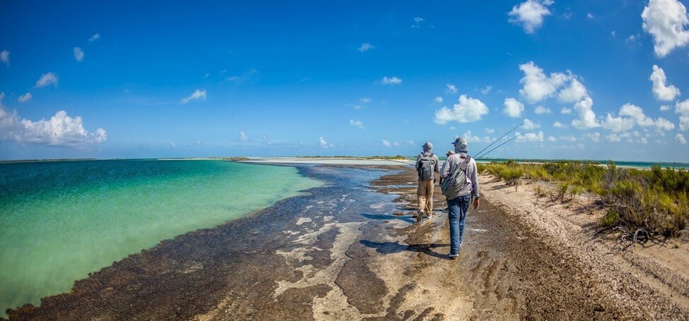 Keen eyes and stealth approaches are key for the GEOBASS crew when stalking the edges of paradise searching for red bass.