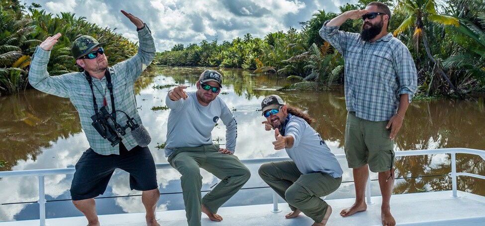 The time has come! We have flown half way around the world and traveled a day and a half across an angry ocean and we finally have reached the mouth of the river that is claimed to be loaded with big Black Bass. GEOBASS is here to RAISE THE ROOF!!