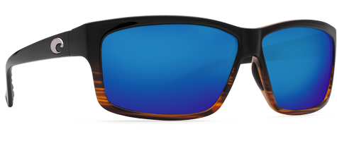 NEW Costa Del Mar Luke Blackout Blue Glass Lens LK01-OBMGLP 580G Sunglasses 