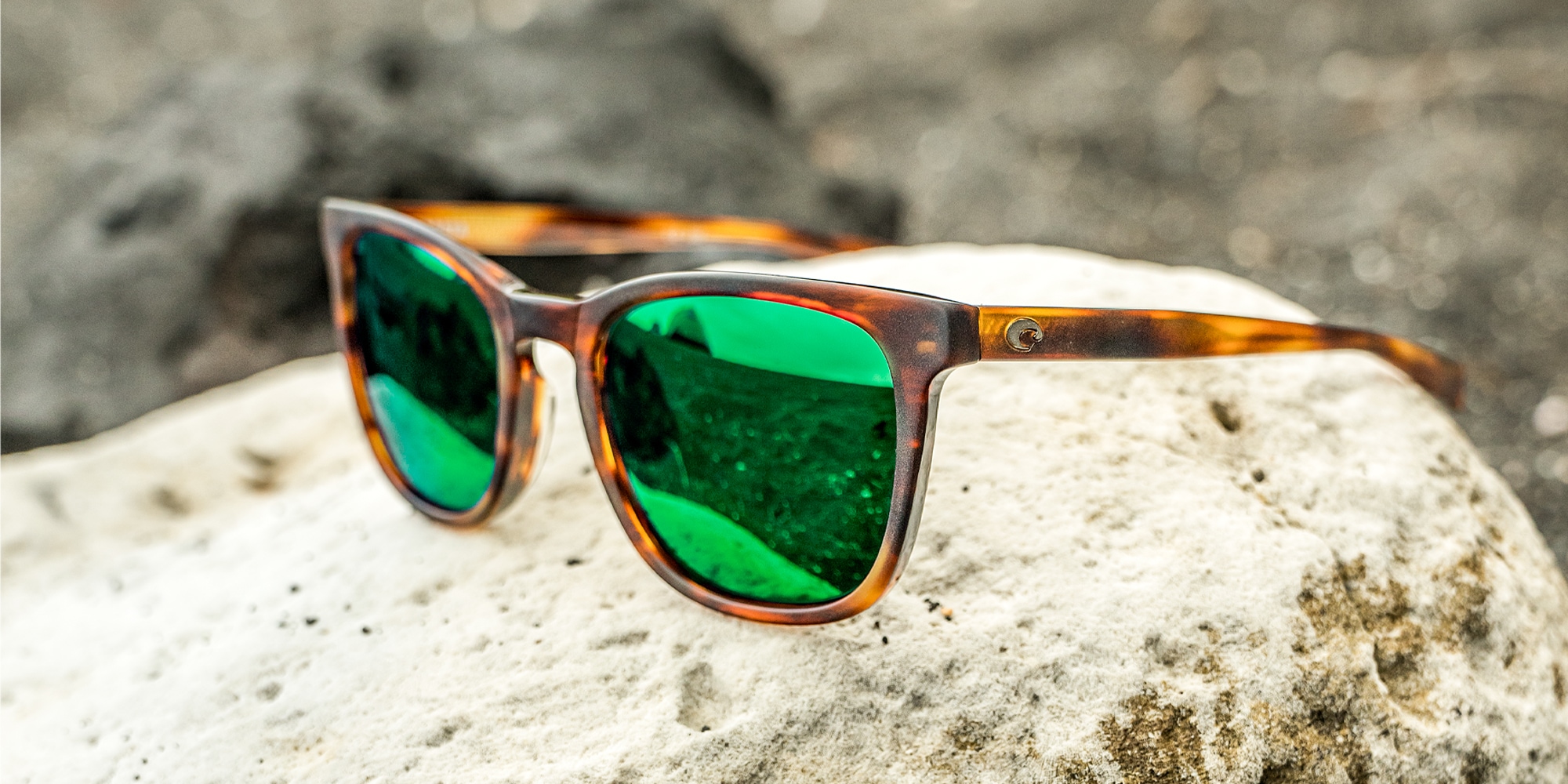 Sullivan Polarized Sunglasses in Green Mirror