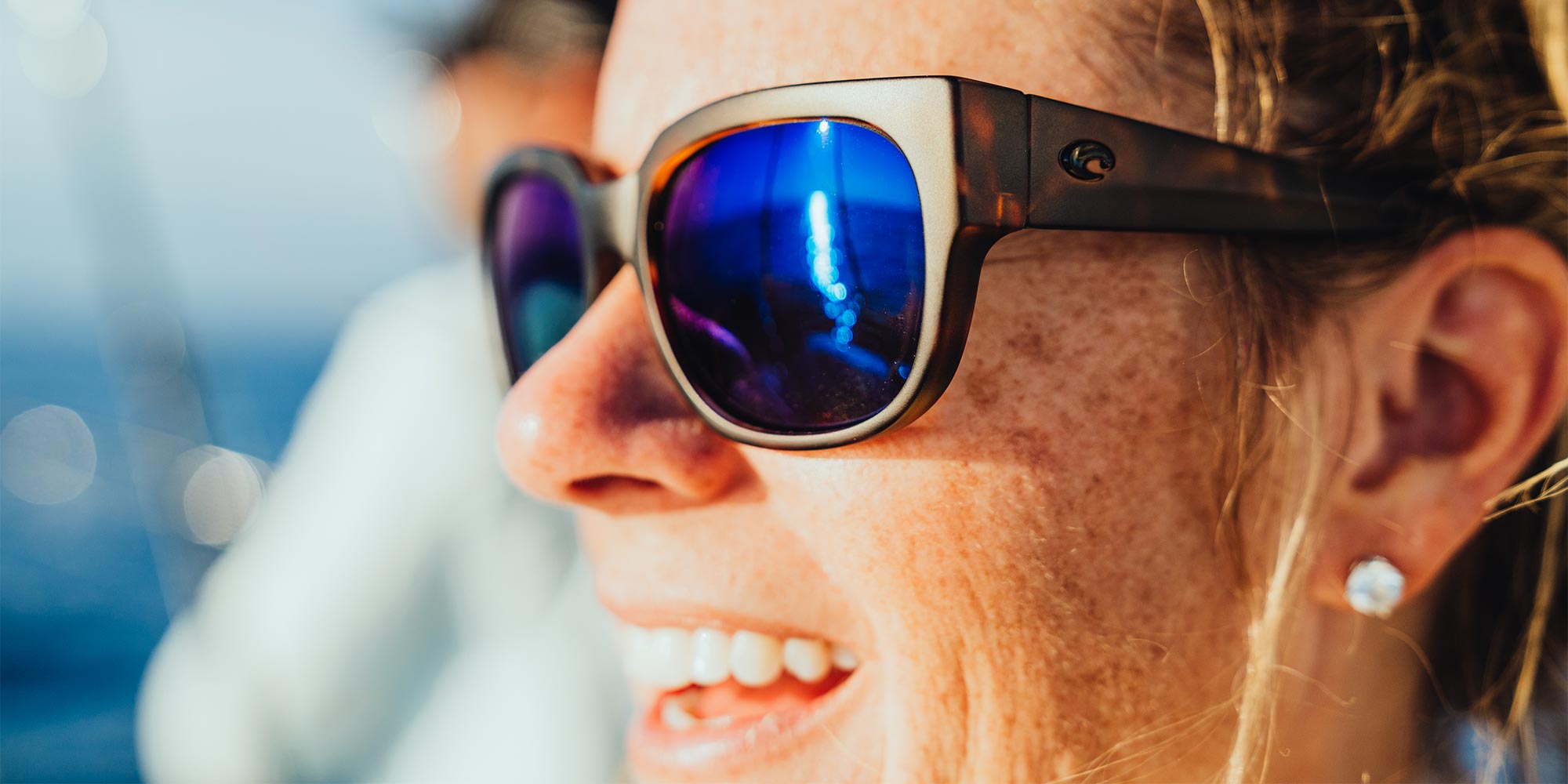 Waterwoman Polarized Sunglasses in Gray Silver Mirror | Costa Del Mar®