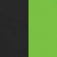 Noir mat Logo vert