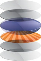 exploded view of 580g lens layers