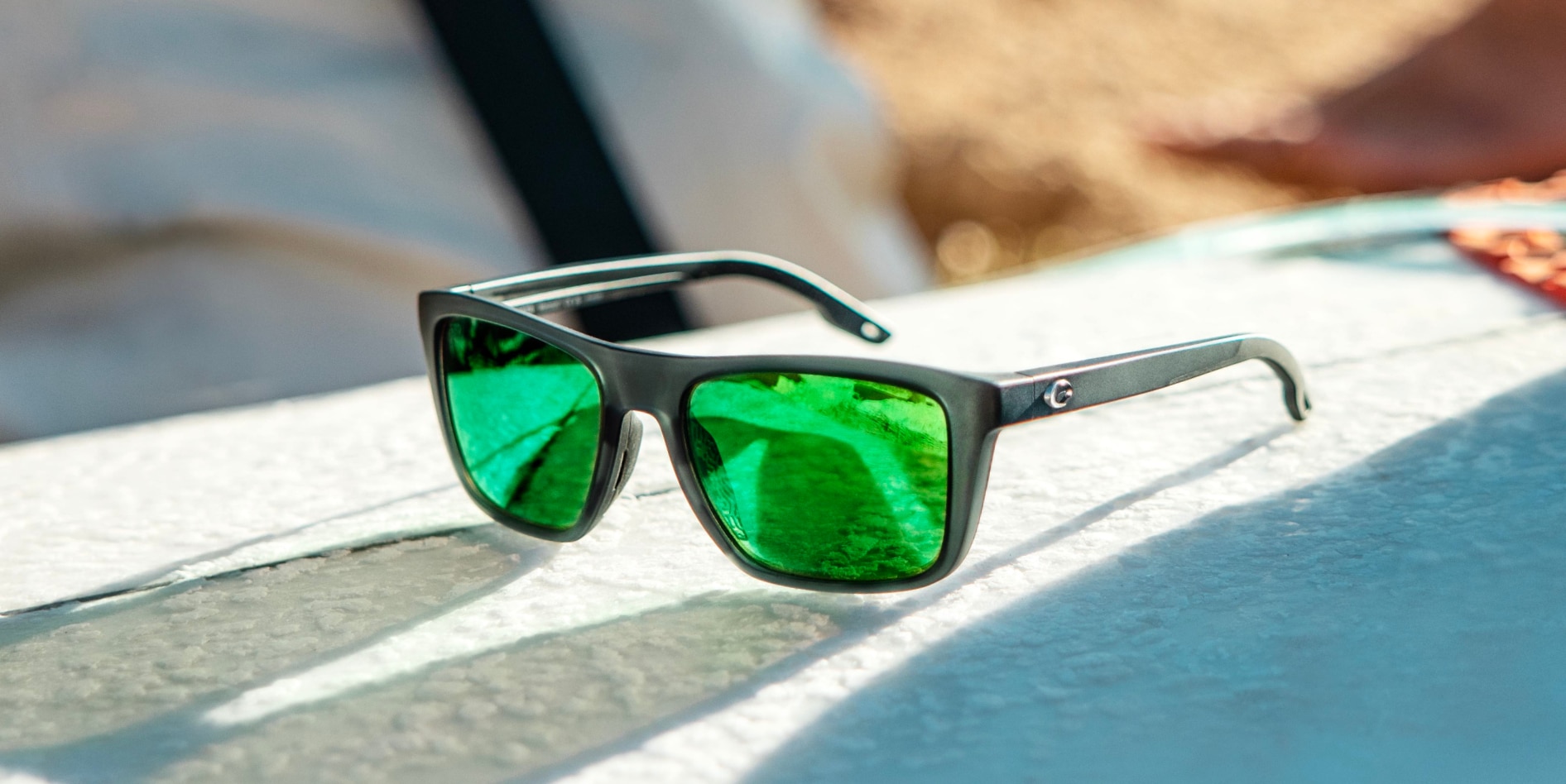 Mainsail Polarized Sunglasses in Green Mirror