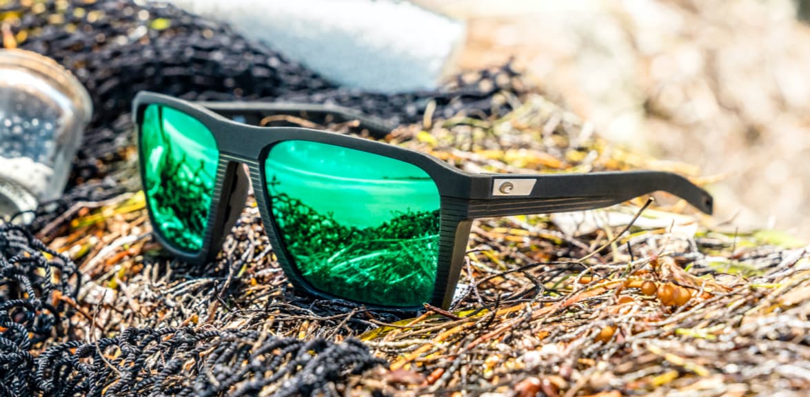 Antille Polarized Sunglasses in Green Mirror